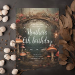 Fairytale Enchanted Mushroom Forest Birthday Invitation<br><div class="desc">Embark on a whimsical adventure with our Fairycore Themed Birthday Invitation, perfect for igniting the imagination of kids and teens alike. This enchanting invitation whisks you away to an ethereal magical forest, complete with whimsical mushrooms and a touch of fairy-tale mystique. The guest of honour's name is playfully scripted in...</div>