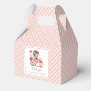 Fairytale Fairy Girl Blush Floral Birthday Favor  Favour Box