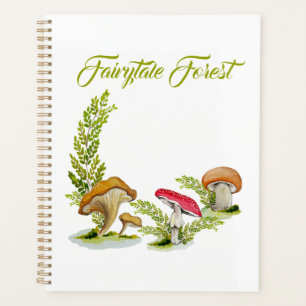 Fairytale Forest watercolor set mushroom Planner