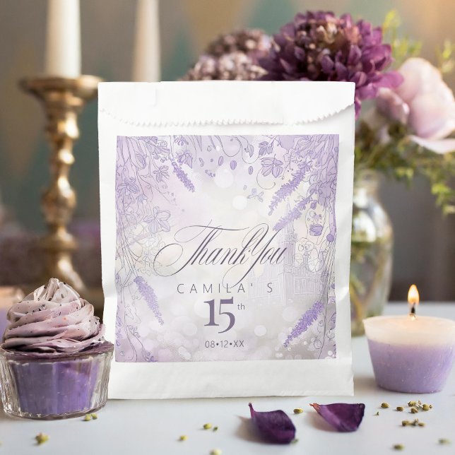 Fairytale Garden Border Lavender ID1030 Favour Bag (Creator Uploaded)