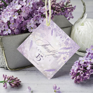 Fairytale Garden Border Lavender ID1030 Favour Tags