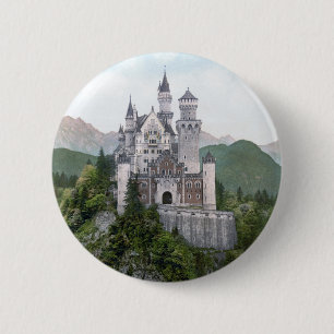 Fairytale German Castle 6 Cm Round Badge