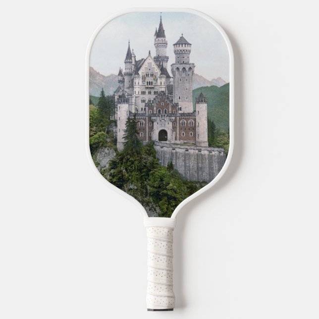 Fairytale German Castle Pickleball Paddle (Front)