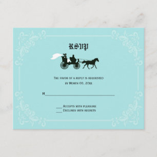 Fairytale Horse and Carriage RSVP Response Cards
