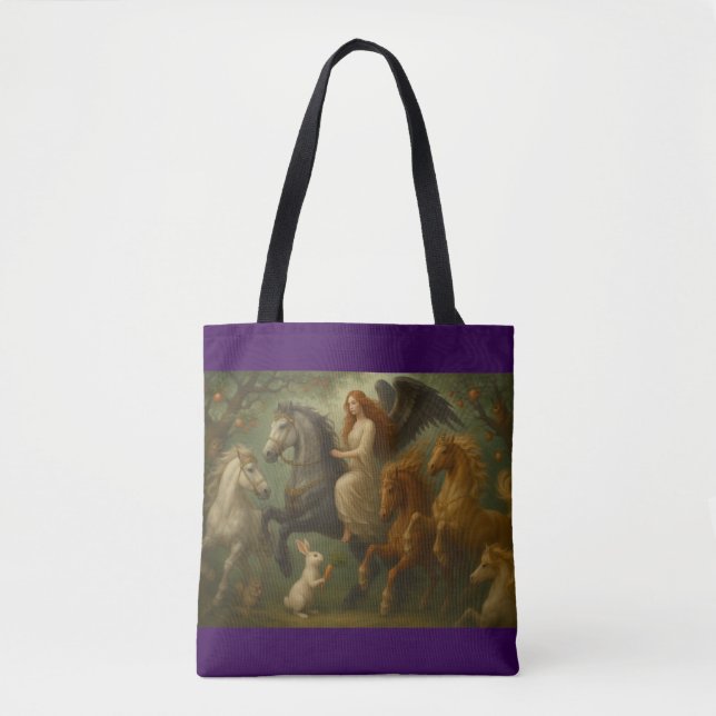 Fairytale Horses and Angel Tote (Front)
