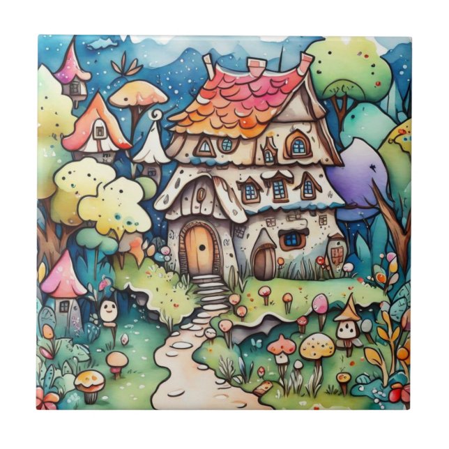 Fairytale in the fairyland  ceramic tile (Front)
