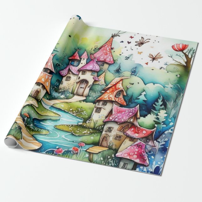 Fairytale in the fairyland Wrapping Paper (Unrolled)