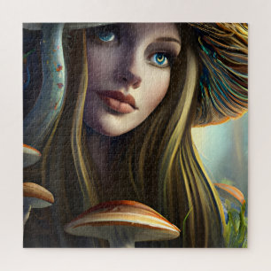 Fairytale Mushroom Fairy  Jigsaw Puzzle