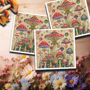 Fairytale Mushrooms Napkin