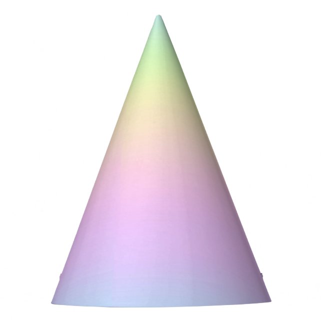 Fairytale Pastel Gradient Party Hat (Front)