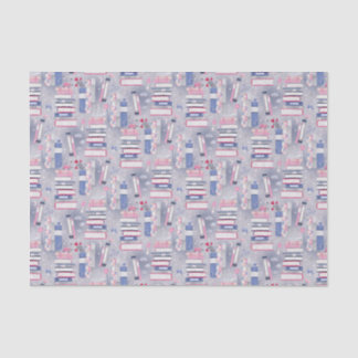 Fairytale Pile of Books Grey Tissue Paper