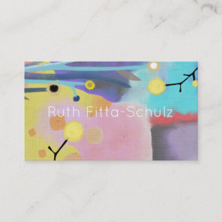 fairytale pink and blue cute business card