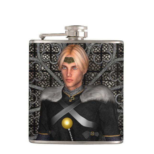 Fairytale Prince Hip Flask (Front)