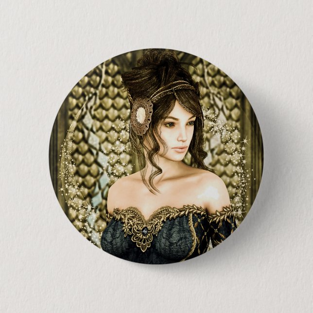 Fairytale Princess 6 Cm Round Badge (Front)