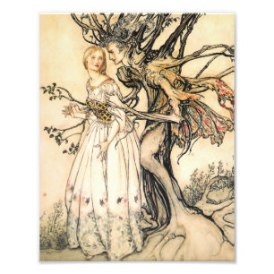 Fairytale Princess and Tree Elf Photo Print