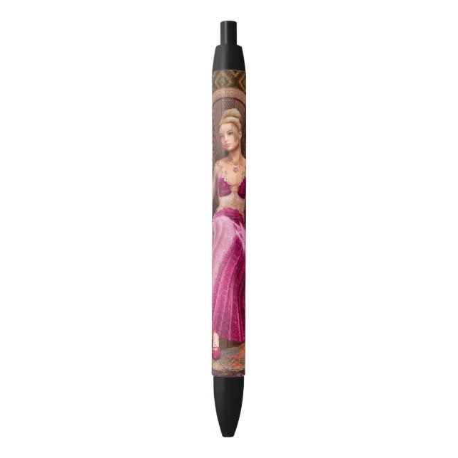 Fairytale Princess Black Ink Pen (Front Vertical)