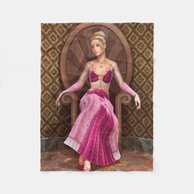 Fairytale Princess Fleece Blanket (Front)