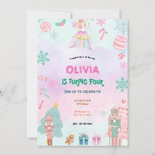 Fairytale Princess Girl Birthday Invitation