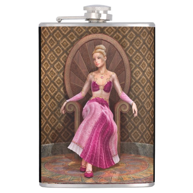 Fairytale Princess Hip Flask (Front)