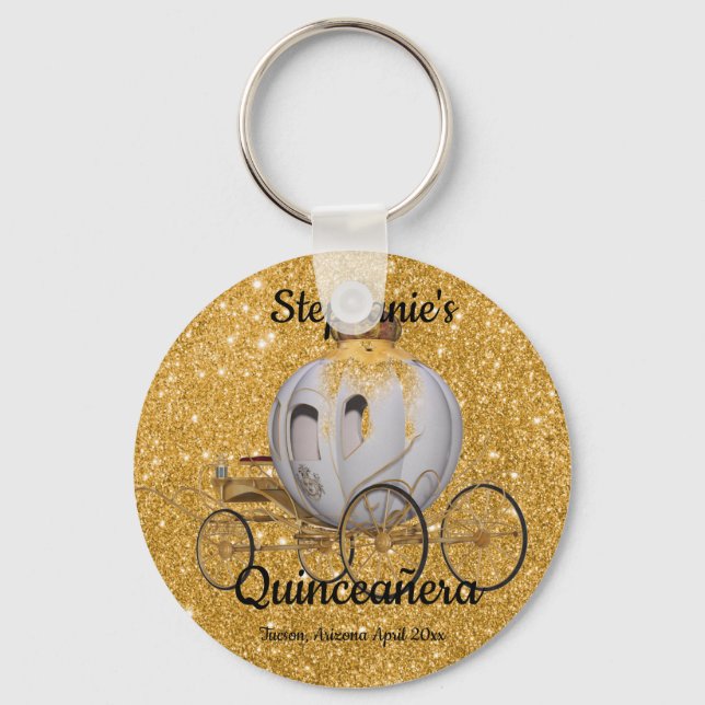 FairyTale Princess Quinceanera   Key Ring (Front)