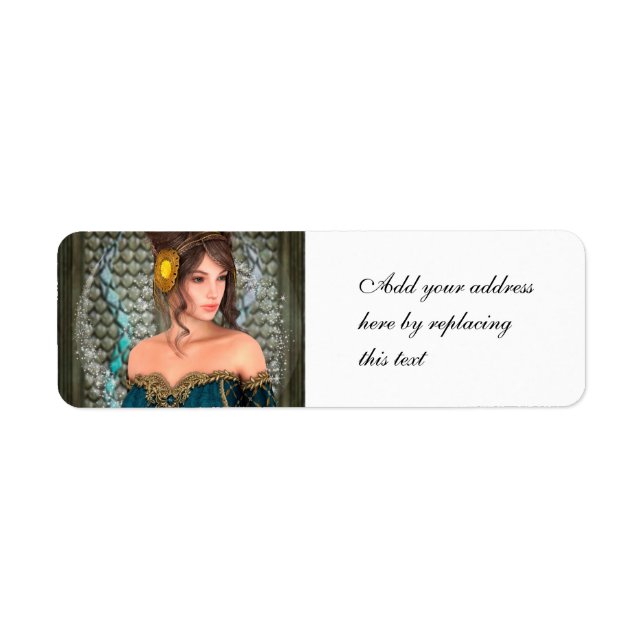 Fairytale Princess Return Address Label (Front)