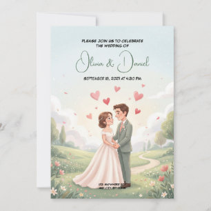 Fairytale Romance Wedding Invitation