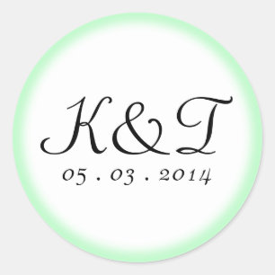 Fairytale Scroll Custom Wedding Classic Round Sticker