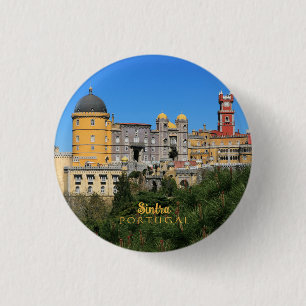 Fairytale Sintra Palace photo, in Portugal 3 Cm Round Badge