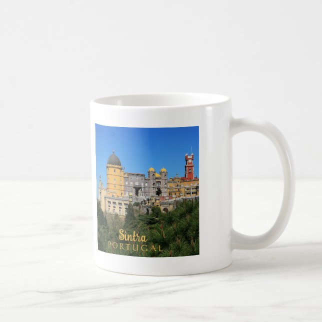Fairytale Sintra Palace photo, in Portugal Coffee Mug (Right)