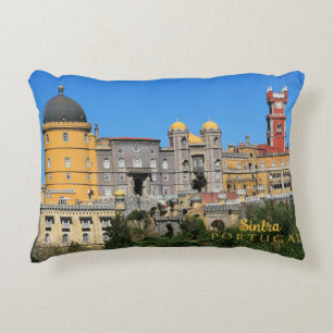 Fairytale Sintra Palace photo, in Portugal Decorative Cushion