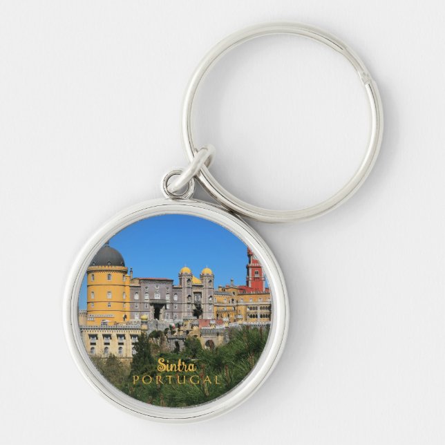 Fairytale Sintra Palace photo, in Portugal Key Ring (Front)