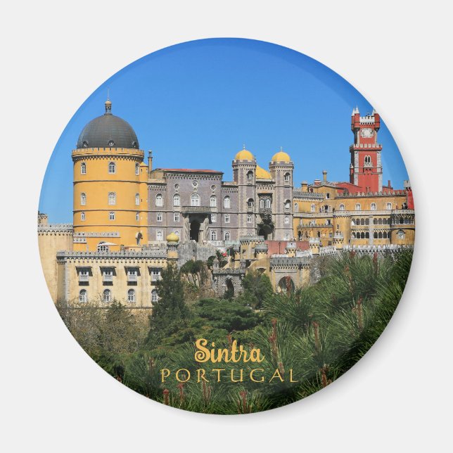 Fairytale Sintra Palace photo, in Portugal Magnet (Front)