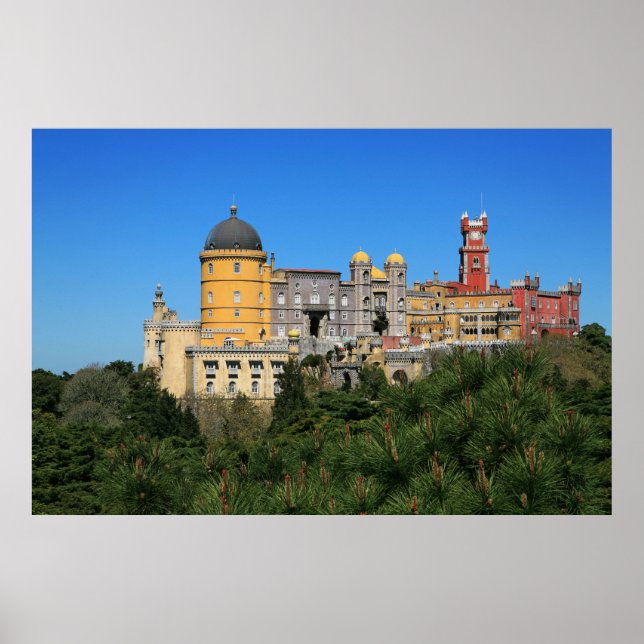 Fairytale Sintra Palace photo, in Portugal Poster (Front)