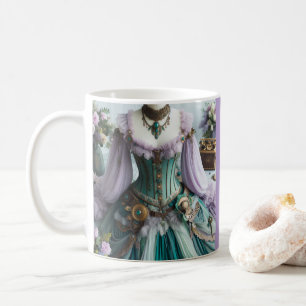 Fairytale Spring Pastel Floral Gown Coffee Mug