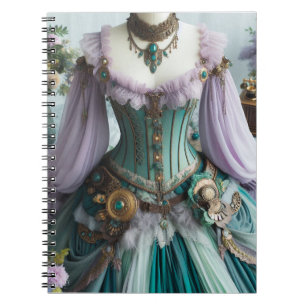 Fairytale Spring Pastel Floral Gown Notebook