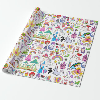 Fairytale Storybook Wrapping Paper Boutique Gift