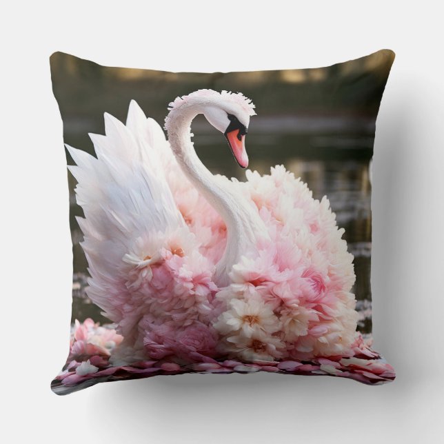 Fairytale swan cushion (Back)