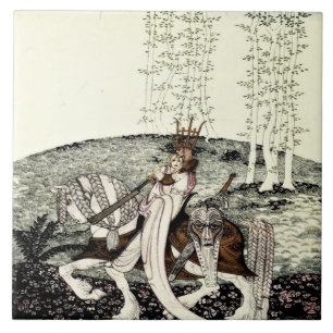 Fairytale Took Her Home Kay Nielson Ceramic Tile