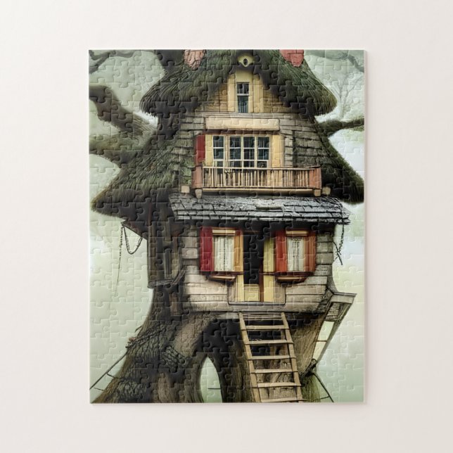 Fairytale Treehouse Jigsaw Puzzle (Vertical)