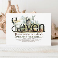 Fairytale Unicorn Dragon Magic Castle 7th Birthday