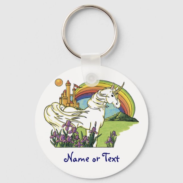 Fairytale Unicorn Key Ring (Front)