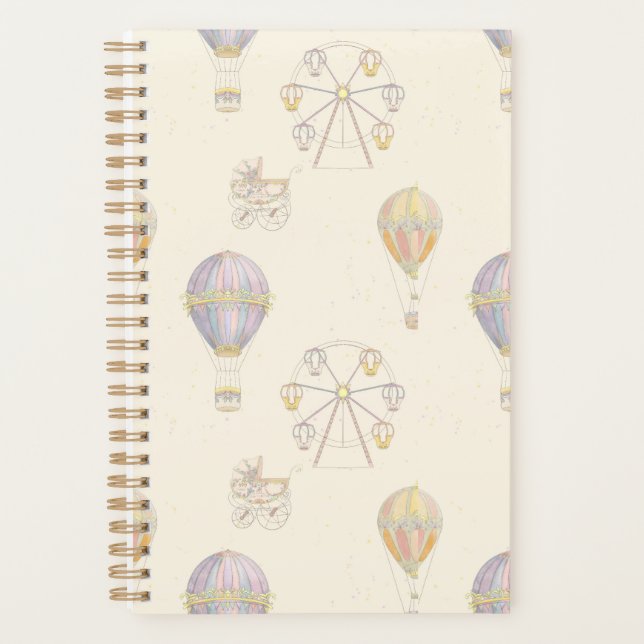 "Fairytale Vintage Amusement Park" Planner (Front)