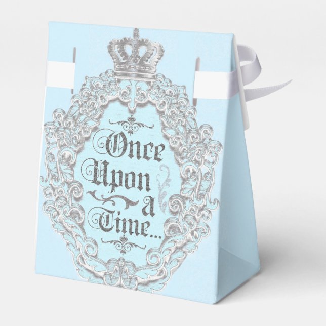 Fairytale Vintage Crown Once Upon A... Favour Boxe Favour Box (Back Side)
