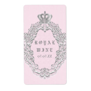 Fairytale Vintage Elegant Princess Wine Label