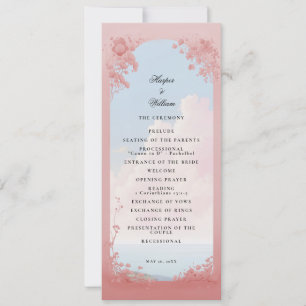 Fairytale wedding program