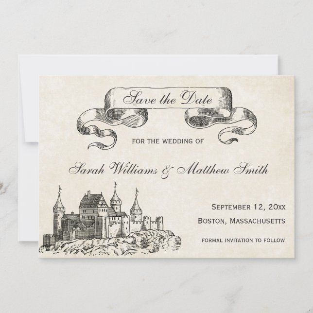 Fairytale Wedding Save the Date (Front)