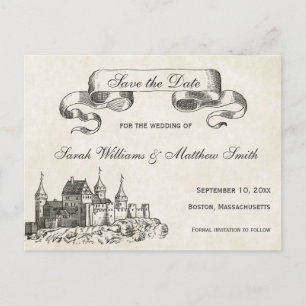 Fairytale Wedding Save the Date Postcard