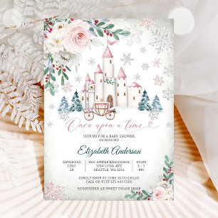 Fairytale Winter Baby Shower Invitation