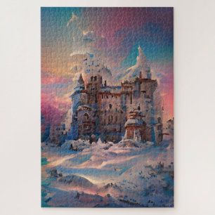 Fairytale World, Winter Castle, Snow Castle, Xmas Jigsaw Puzzle
