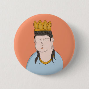 Faith 6 Cm Round Badge